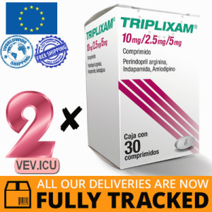 Triplixam 10mg/2.5mg/5mg 2p x 30 tablets — Made in Ireland — Free Delivery