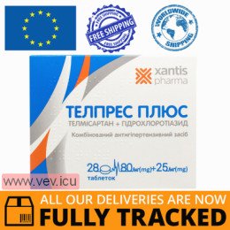 Telpres Plus 80mg/25mg, 28 tablets — Made in Spain — Free Delivery