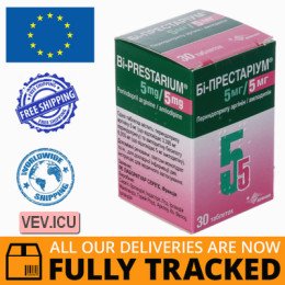 Bi-Prestarium 5mg/5mg 30 tablets — Made in Ireland — Free Delivery