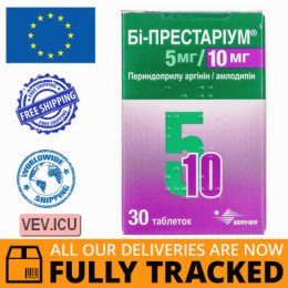 Bi-Prestarium 5mg/10mg 30 tablets — Made in Ireland — Free Delivery