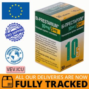 Bi-Prestarium 10mg/5mg 30 tablets — Made in Ireland — Free Delivery
