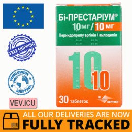 Bi-Prestarium 10mg/10mg 30 tablets — Made in Ireland — Free Delivery