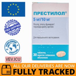 Prestilol 5mg/10mg 30 tablets — Made in France — Free Delivery