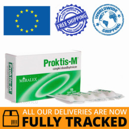 PROKTIS-M 10 SUPPOSITORIES — MADE IN POLAND — FREE SHIPPING==