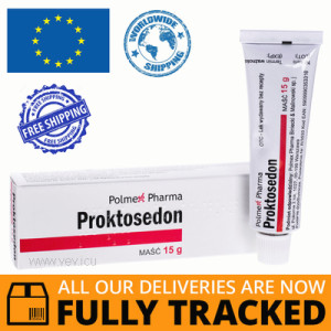 PROKTOSEDON RECTAL OINTMENT 15G — MADE IN POLAND — FREE SHIPPING