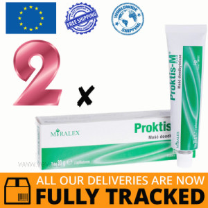 2 x PROKTIS-M RECTAL OINTMENT 30G — MADE IN POLAND - FREE SHIPPING