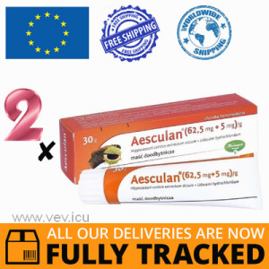2 x AESCULAN RECTAL OINTMENT 30G - MADE IN POLAND - FREE SHIPPING