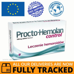 PROCTO-HEMOLAN CONTROL 20 TABS — MADE IN POLAND — FREE SHIPPING
