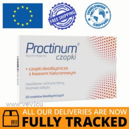 PROCTINUM RECTAL SUPPOSITORIES 10 PCS - MADE IN POLAND - FREE SHIPPING