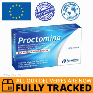 Proctomina 10  suppositories — Made in Poland — Free Delivery