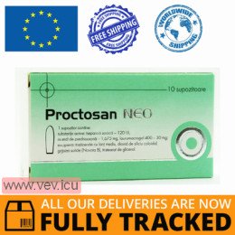 Proctosan Neo, suppositories rectal 10 pcs — Made in Serbia — Free Delivery