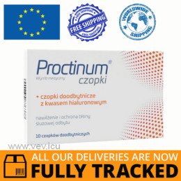 PROCTINUM RECTAL SUPPOSITORIES 10 PCS - MADE IN POLAND - FREE SHIPPING