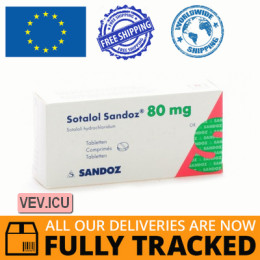Sotalol Sandoz 80mg 50 tablets — Made in Germany — Free Delivery