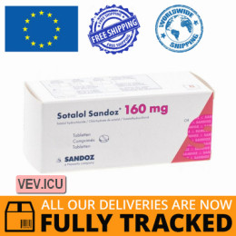 Sotalol Sandoz 160mg 50 tablets — Made in Germany — Free Delivery