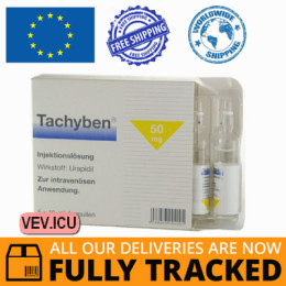 Tachyben solution for injections 5mg/ml, 10ml x 5 ampoules — Made in Austria — Free Delivery