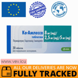 Co-Amlessa 8mg / 2.5mg / 5mg 30 tablets — Made in Slovenia— Free Delivery