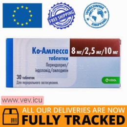 Co-Amlessa 8mg / 2.5mg / 10mg 30 tablets — Made in Slovenia— Free Delivery