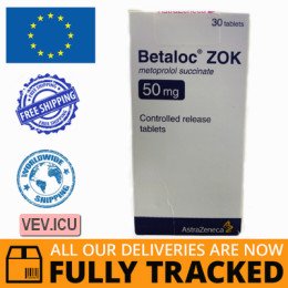 Betaloc ZOK, 50mg 30 tablets — Made in Sweden — Free Delivery