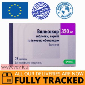 Valsacor 320mg 28 tablets — Made in Slovenia— Free Delivery