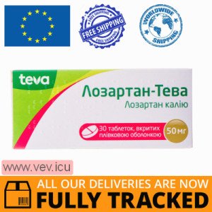 Losartan-Teva 50mg 30 tablets — Made in Hungary — Free Delivery