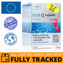 EYE Q STRAWBERRY 240 CHEWABLE CAPSULES - MADE IN POLAND - FREE SHIPPING 