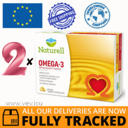 2 x NATURELL OMEGA-3 120 CAPS - MADE IN POLAND - FREE SHIPPING 