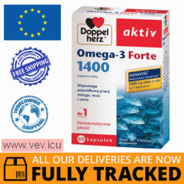 Doppelherz Aktiv Omega3 Forte 1400 60 capsules — Made in Germany — Free Delivery
