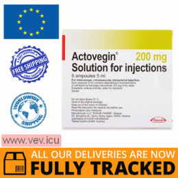 Actovegin solution for injection 200mg 5ml x 5 ampoules — Made in Ukraine — Free Delivery