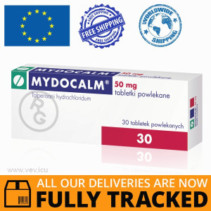 MYDOCALM 50MG 30 PILLS — MADE IN HUNGARY — FREE SHIPPING