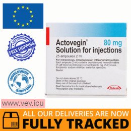 Actovegin solution for injection 80mg 2ml x 25 ampoules — Made in Ukraine — Free Delivery