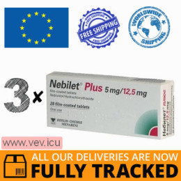 Nebilet Plus 5/12.5, 3p x 28 pills— Made in Germany — Free Delivery