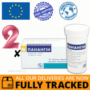 2 x PANANGIN 50 TABS — MADE IN HUNGARY — FREE SHIPPING