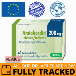 Amiokordin 200mg 60 tablets — Made in Slovenia — Free Delivery