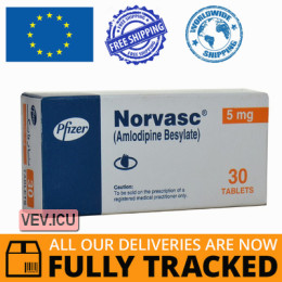 Norvasc 5mg 30 tablets — Made in Germany — Free Delivery