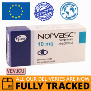 Norvasc 10mg 30 tablets — Made in Germany — Free Delivery