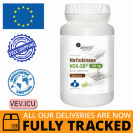 Aliness Nattokinase NSK-SD 100mg 60 capsules — Made in Poland — Free Delivery