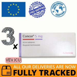 Concor 5mg 3p x 50 tablets — Made in Germany — Free Delivery