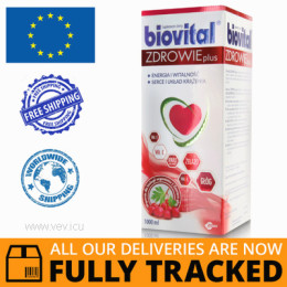 BIOVITAL HEALTH PLUS  LIQUID 1L — MADE IN HUNGARY — FREE SHIPPING