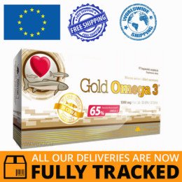 GOLD OMEGA 3 60 CAPS — MADE IN POLAND — FREE SHIPPING