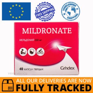 MILDRONATE 250MG 40 CAPS - MADE IN LATVIA - FREE SHIPPING 
