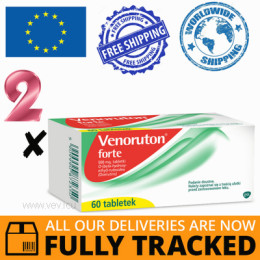 2 x VENORUTON FORTE 60 TABS — MADE IN SWITZERLAND — FREE SHIPPING