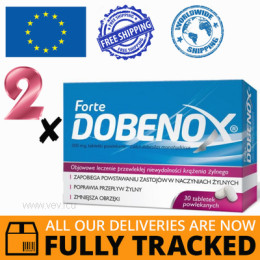 2 x DOBENOX FORTE 30 TABS — MADE IN POLAND — FREE SHIPPING