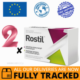 2 x ROSTIL 250MG 30 TABS — MADE IN POLAND — FREE SHIPPING