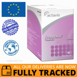 TROXEVASIN 300MG 100 CAPS - MADE IN BULGARIA - FREE SHIPPING