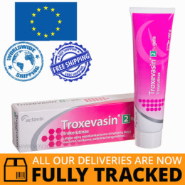 TROXEVASIN GEL 2% 100G — MADE IN BULGARIA — FREE SHIPPING
