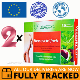 2 x VENESCIN FORTE 30 TABS — MADE IN POLAND — FREE SHIPPING