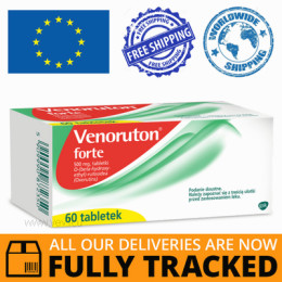 VENORUTON FORTE 60 TABS — MADE IN SWITZERLAND — FREE SHIPPING