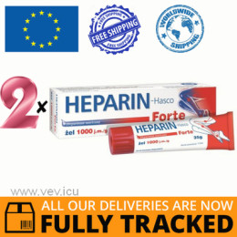Heparin Hasco Forte gel 1000 j.m./g 2p x 35 g — Made in Poland — Free Delivery