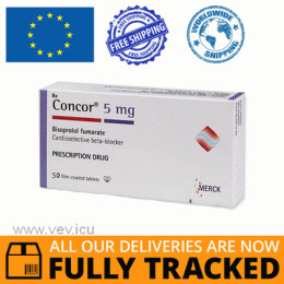 CONCOR 5MG 50 TABS - MADE IN GERMANY - FREE SHIPPING