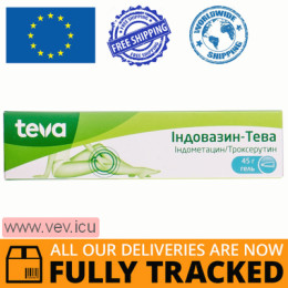 Indovazin-Teva gel 45 g — Made in Czech Republic — Free Delivery